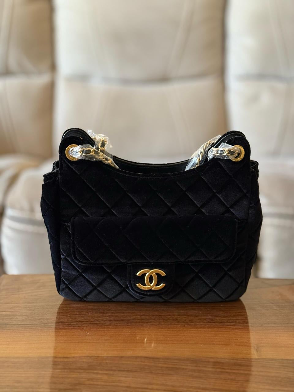 Chanel bag suede