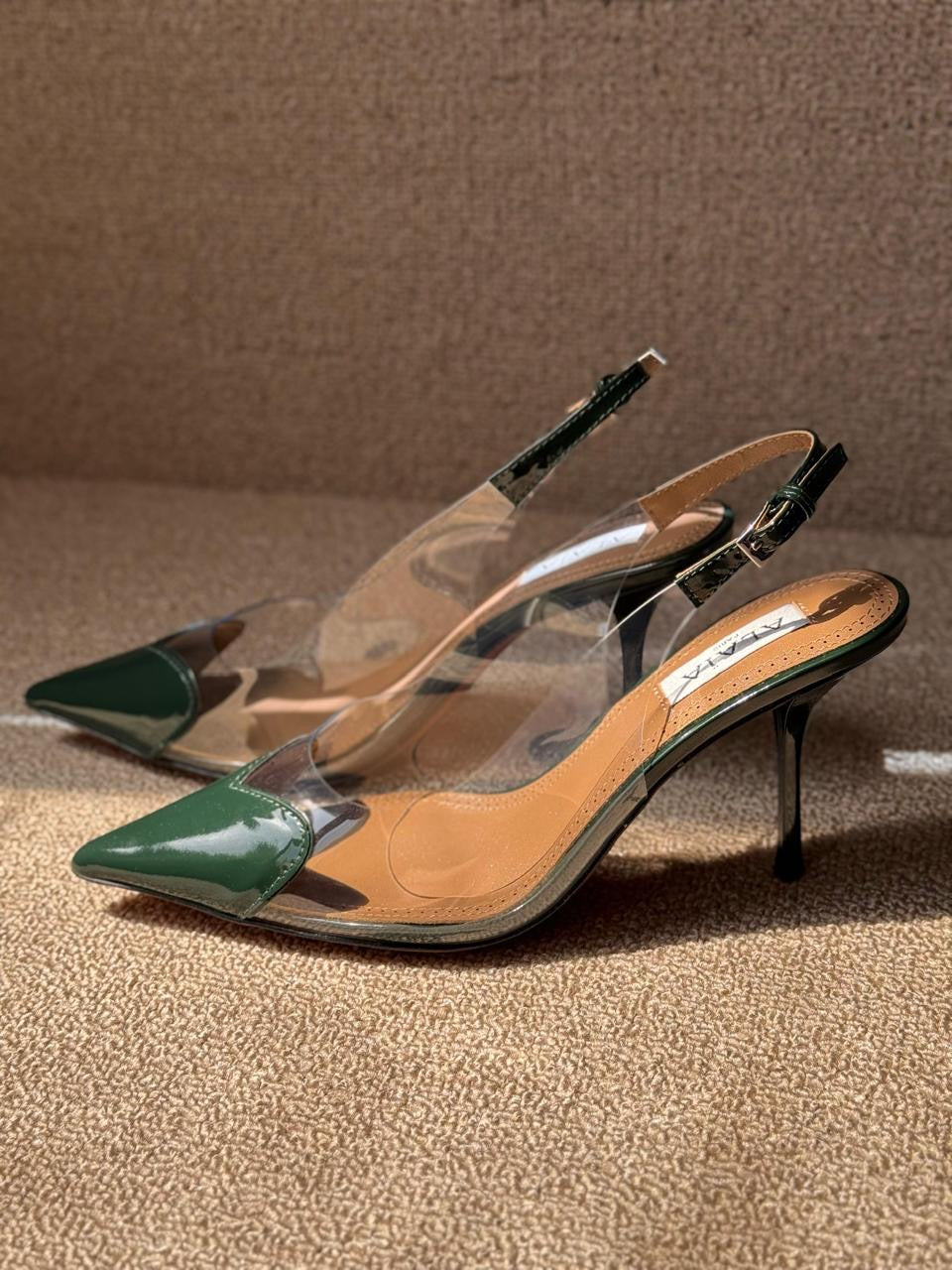 Alaia heels green