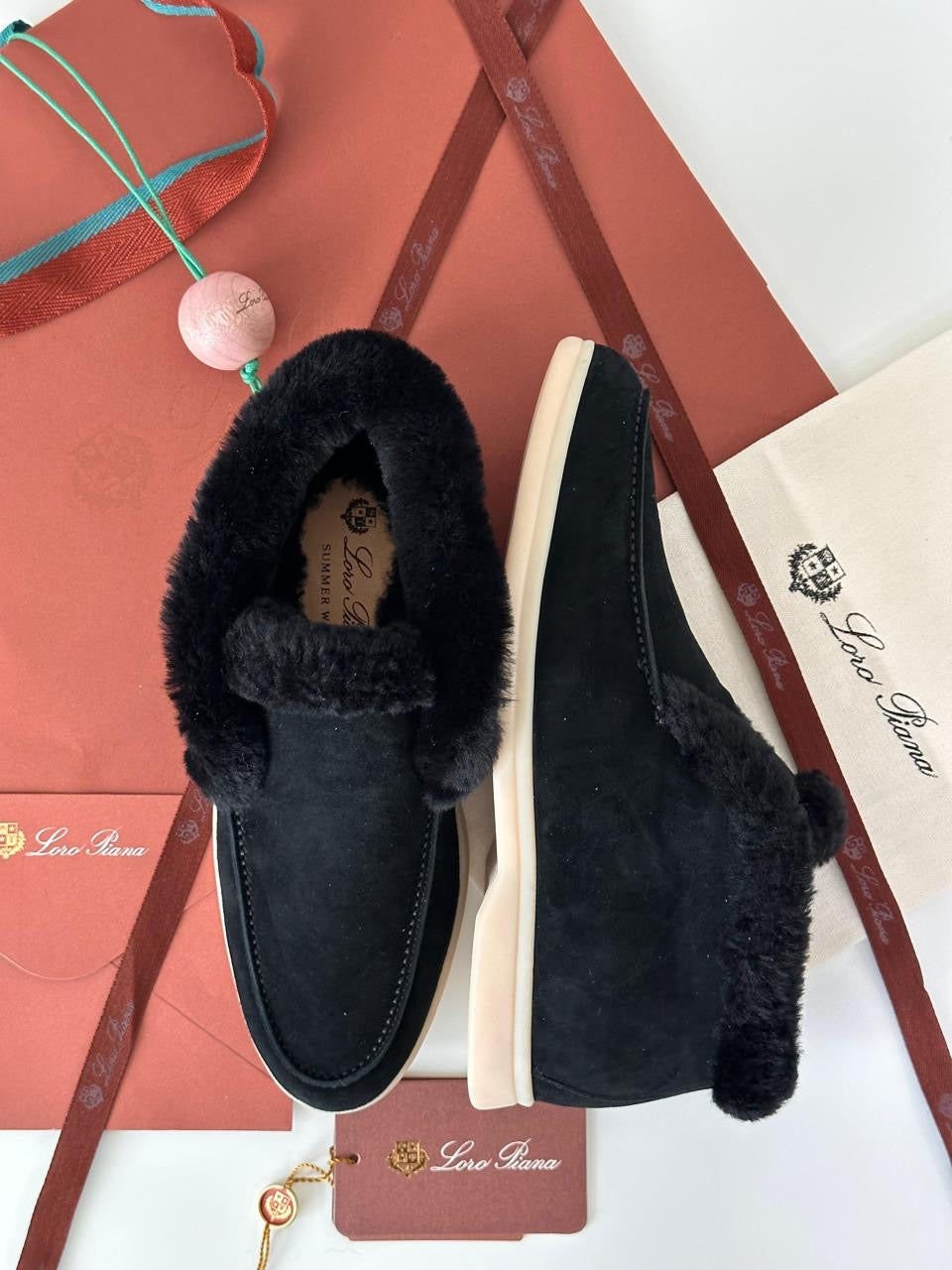Loro piana loafers - boots with fur