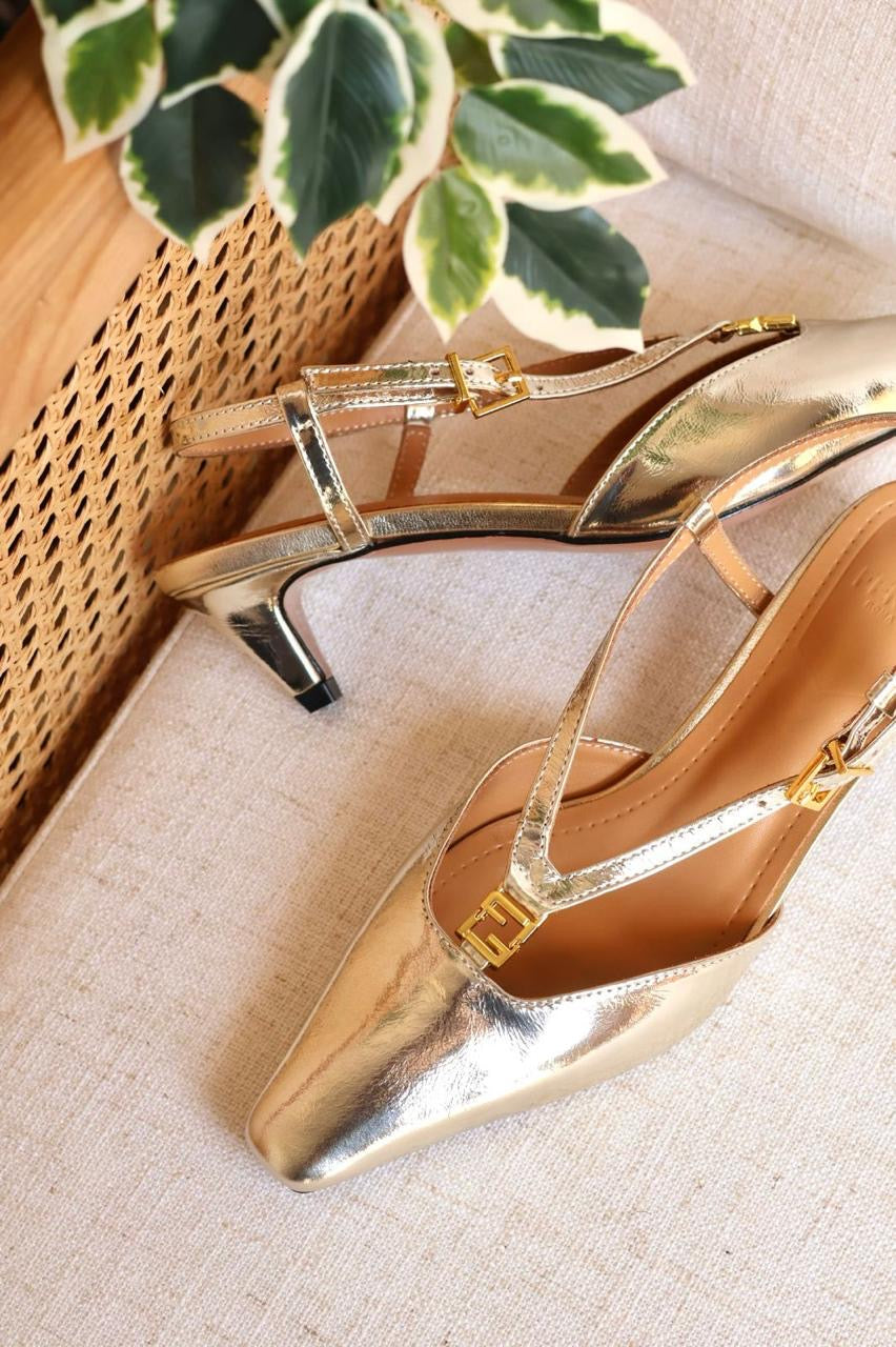 Fendi heels and sandals heels - gold