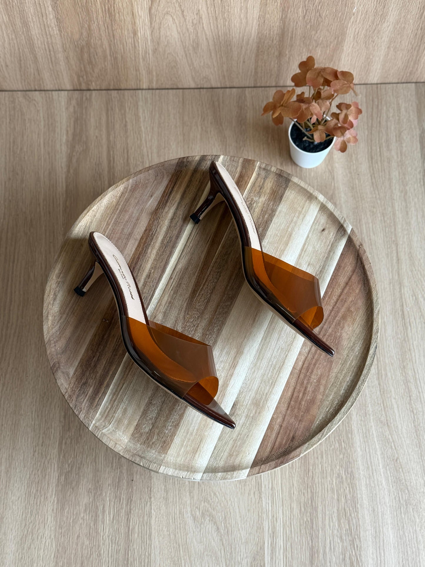 G rossi sandals heels - brown