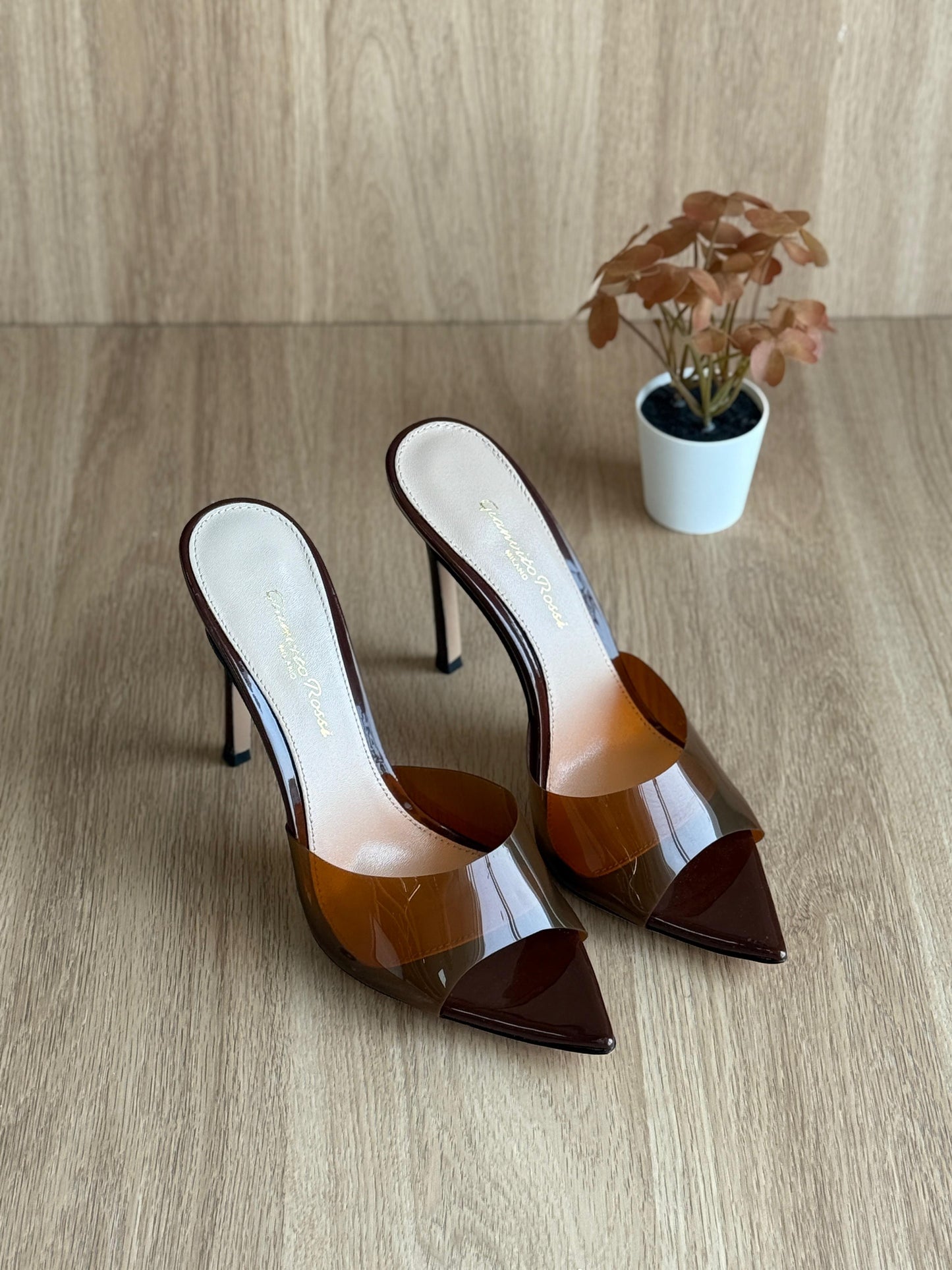 G rossi sandals heels - brown