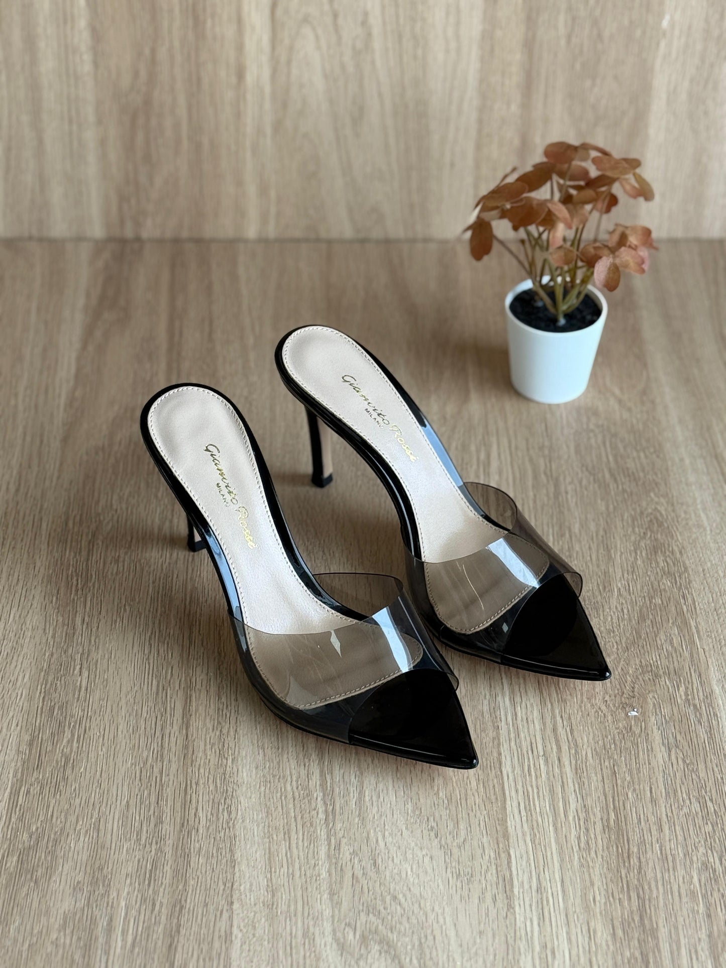 G rossi sandals heels - black