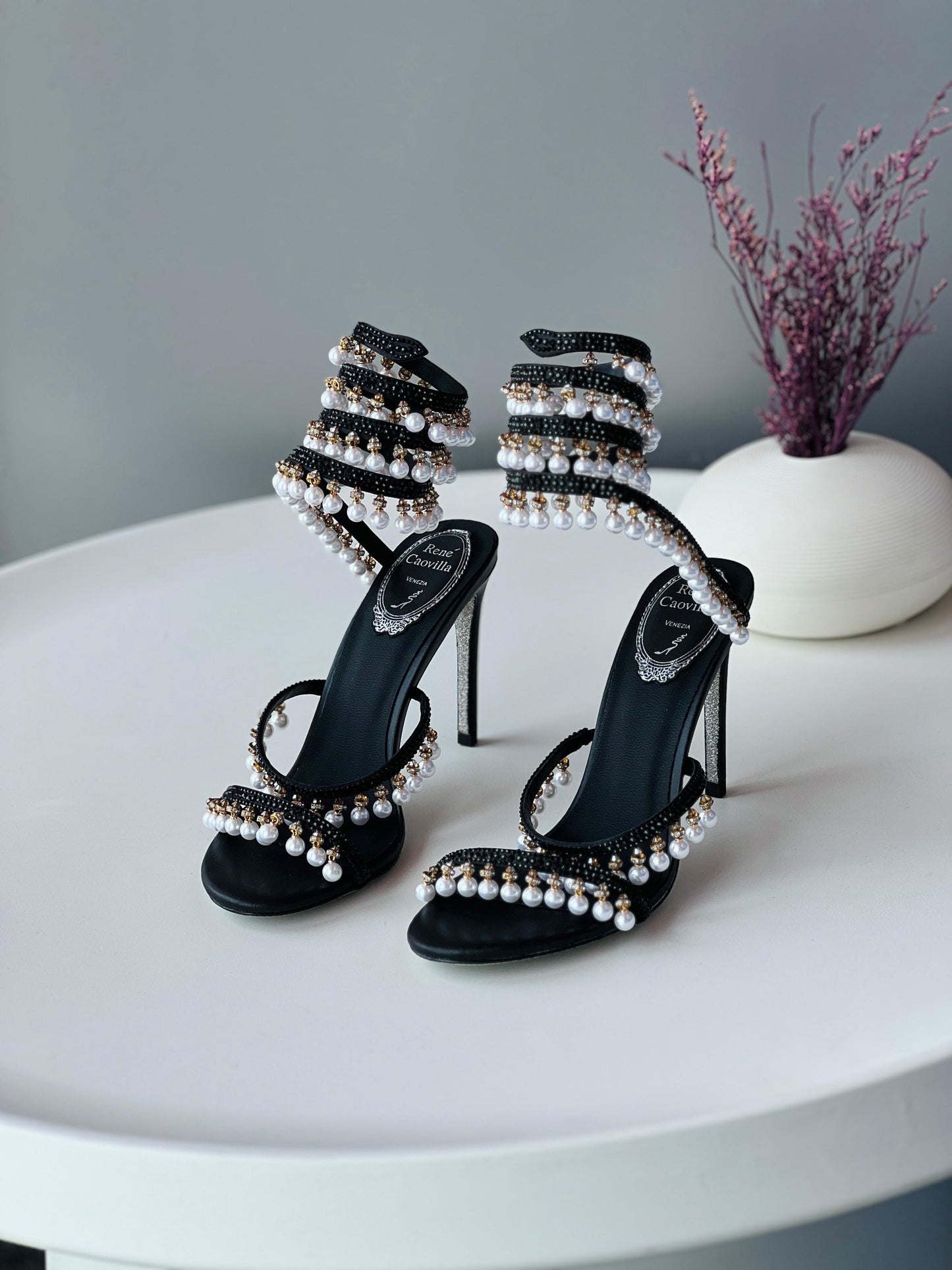 Rene caovilla sandals heels