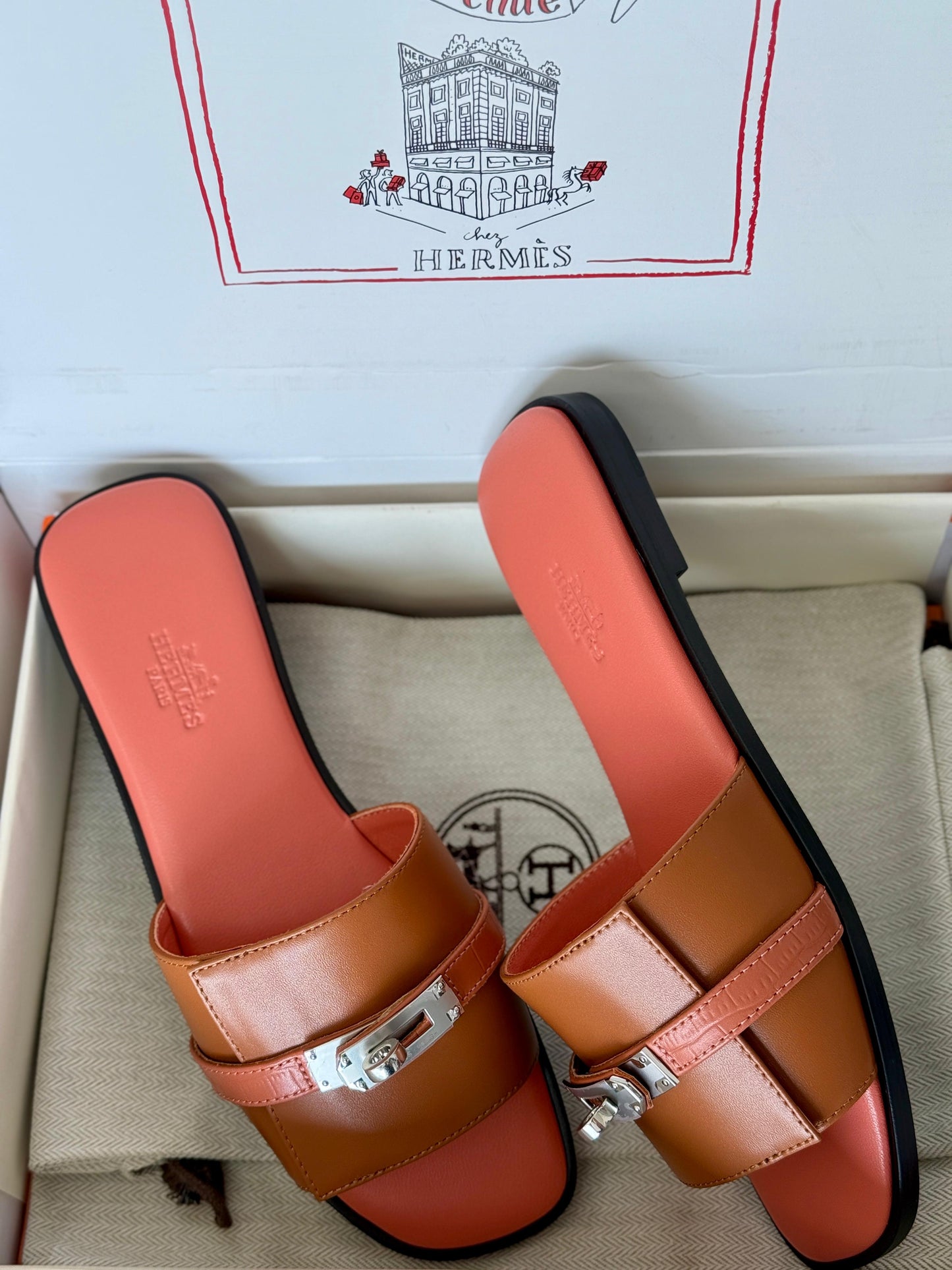 Hermes slippers & Hermes sandals heels