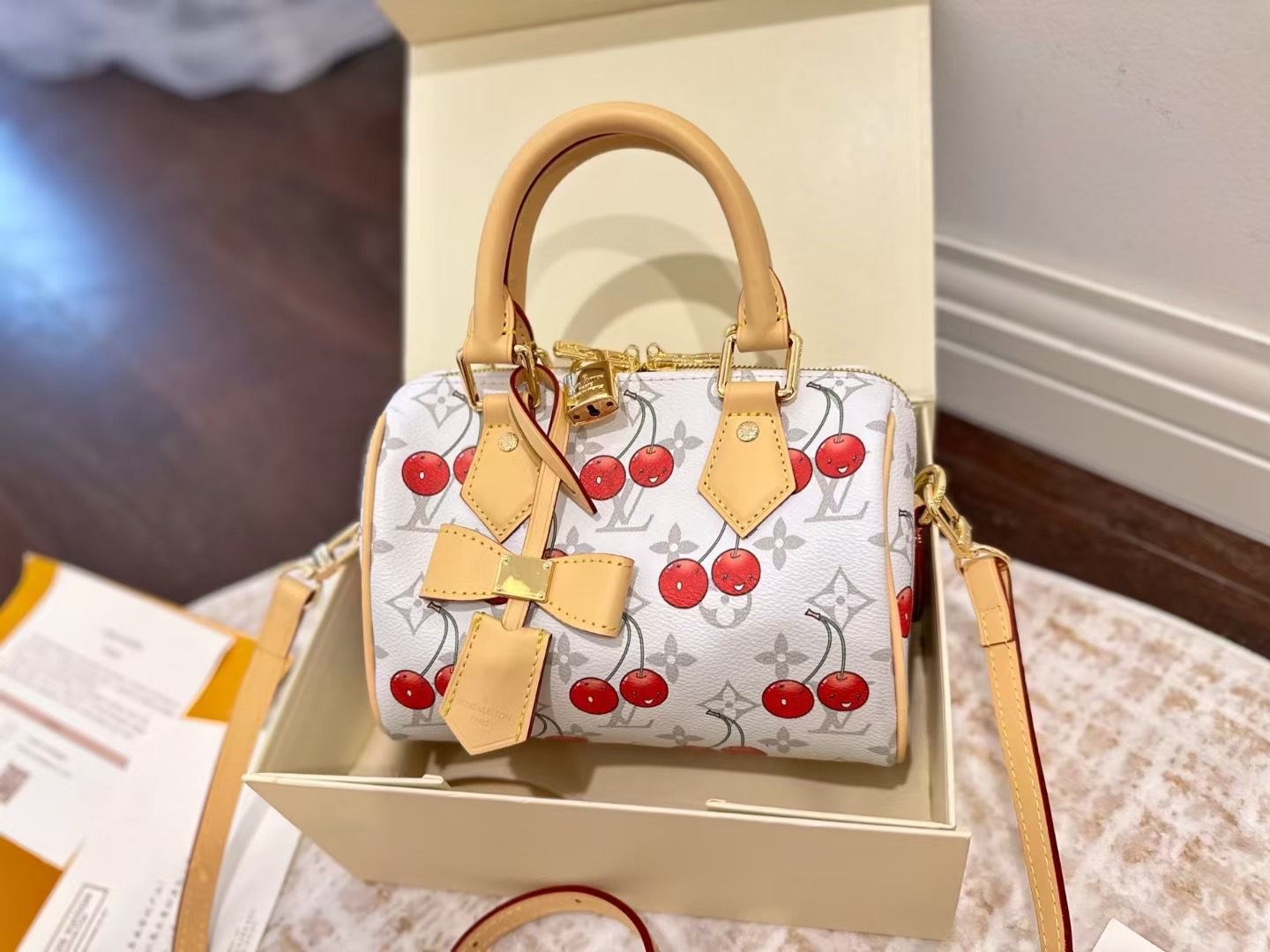 Lv bag - cherry