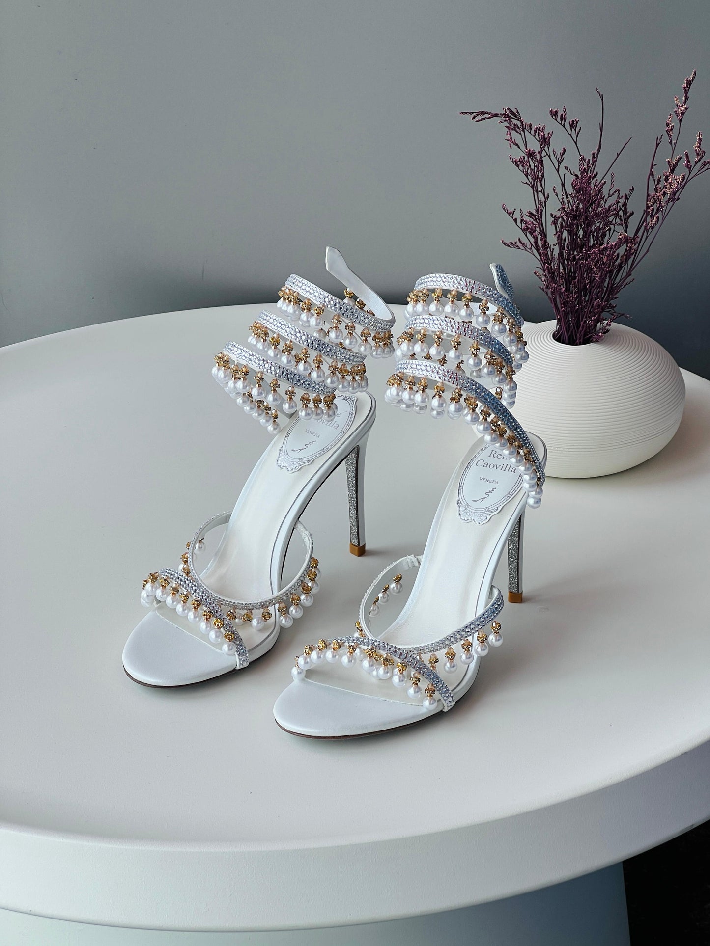 Rene caovilla sandals heels