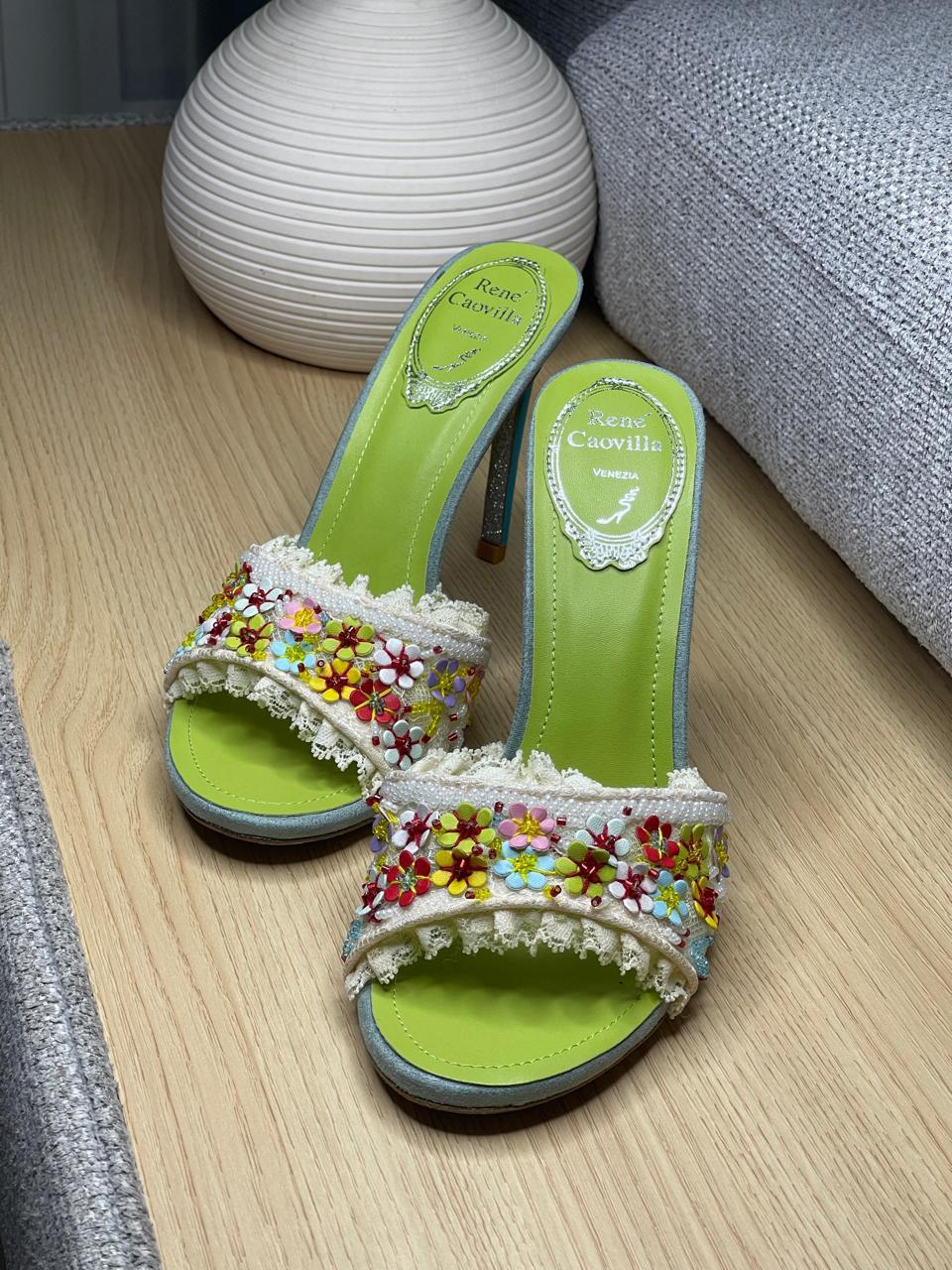 Rene caovilla sandals heels