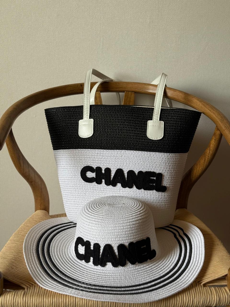 Chanel bag tote & hat -beach set