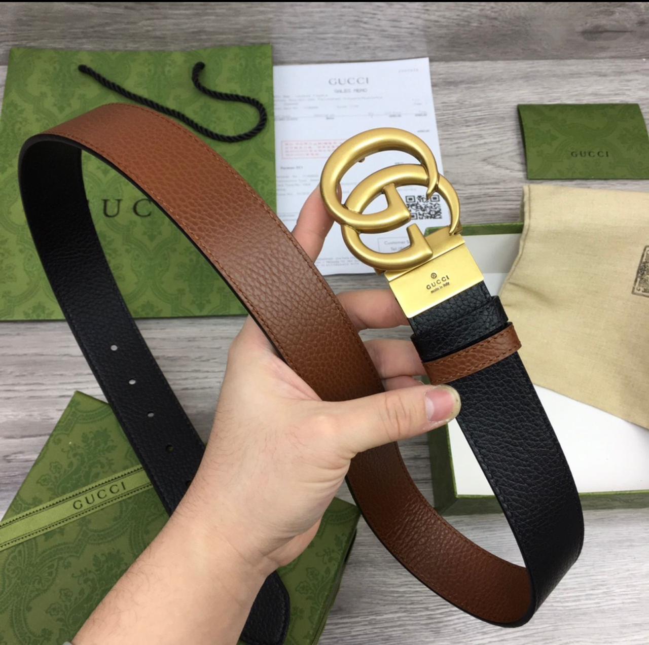 Gucci belt double sided