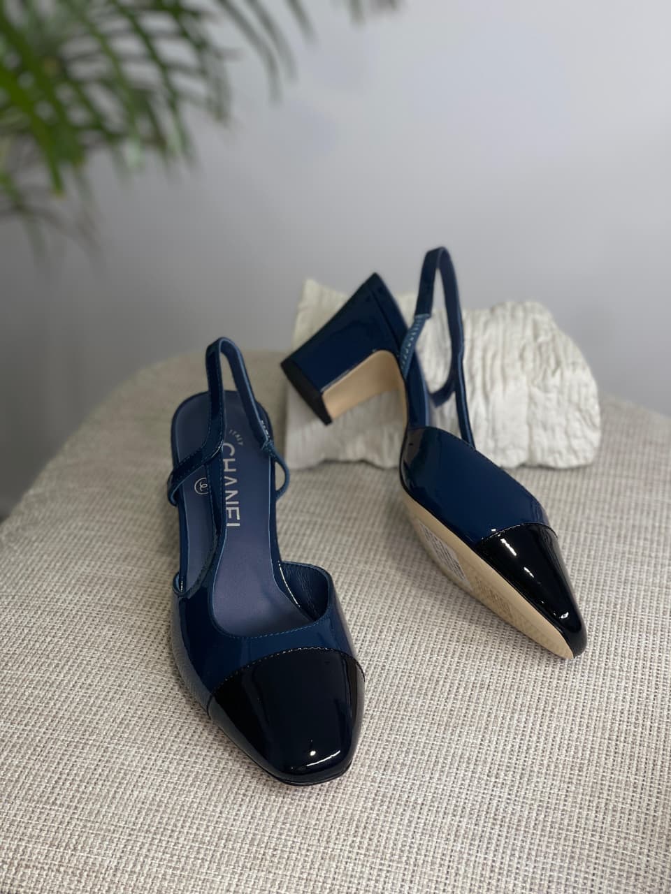Chanel heels nany blue