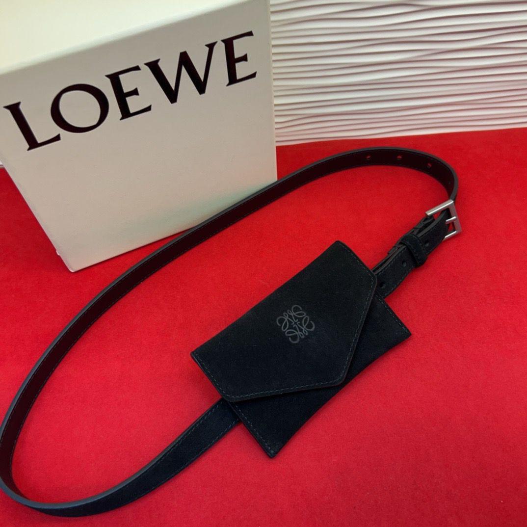 Loewe belt with wallet suede