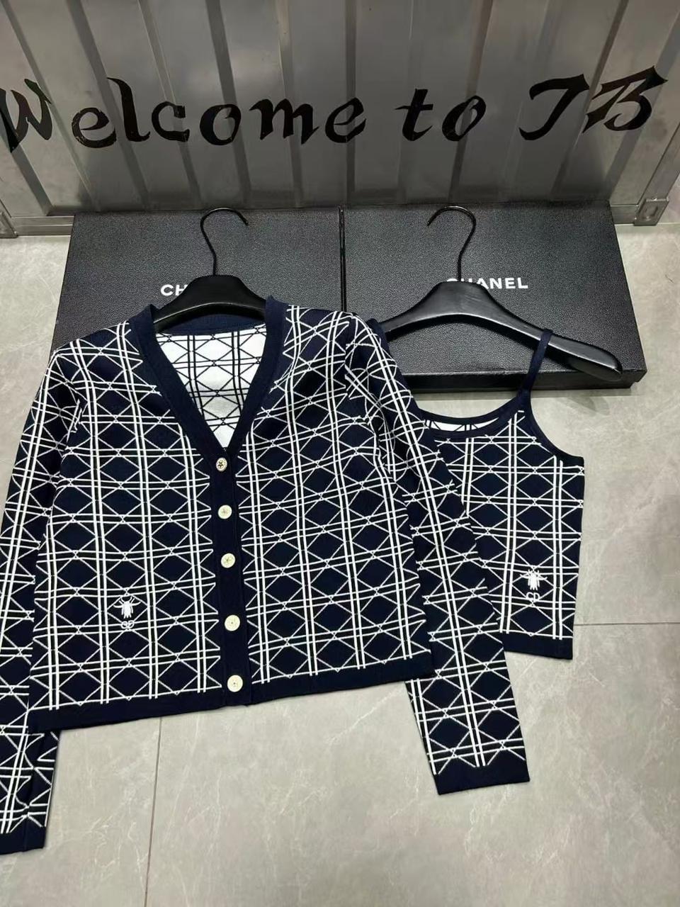 Dior cardigan & top