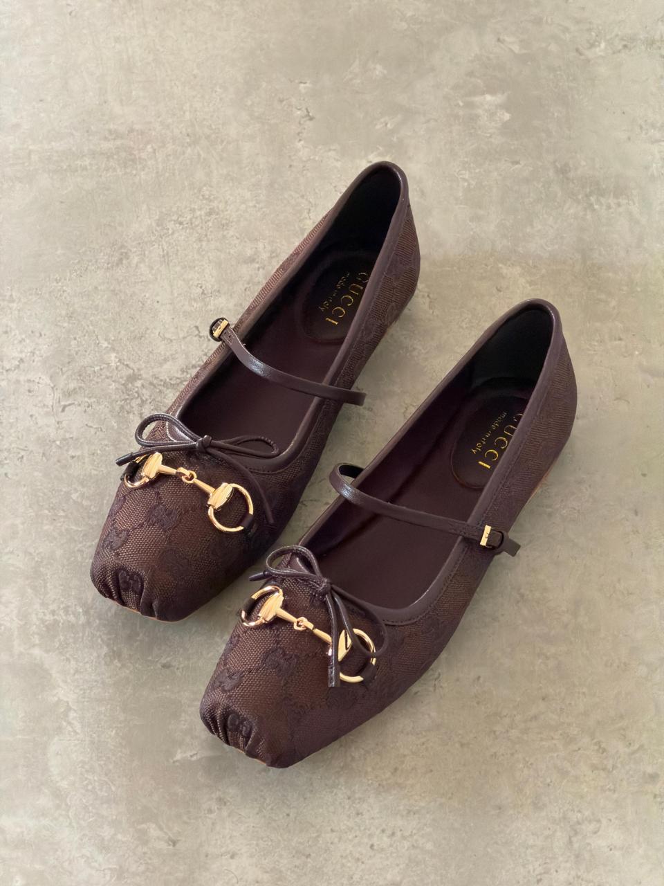 Gucci ballerina & gucci loafers - brown
