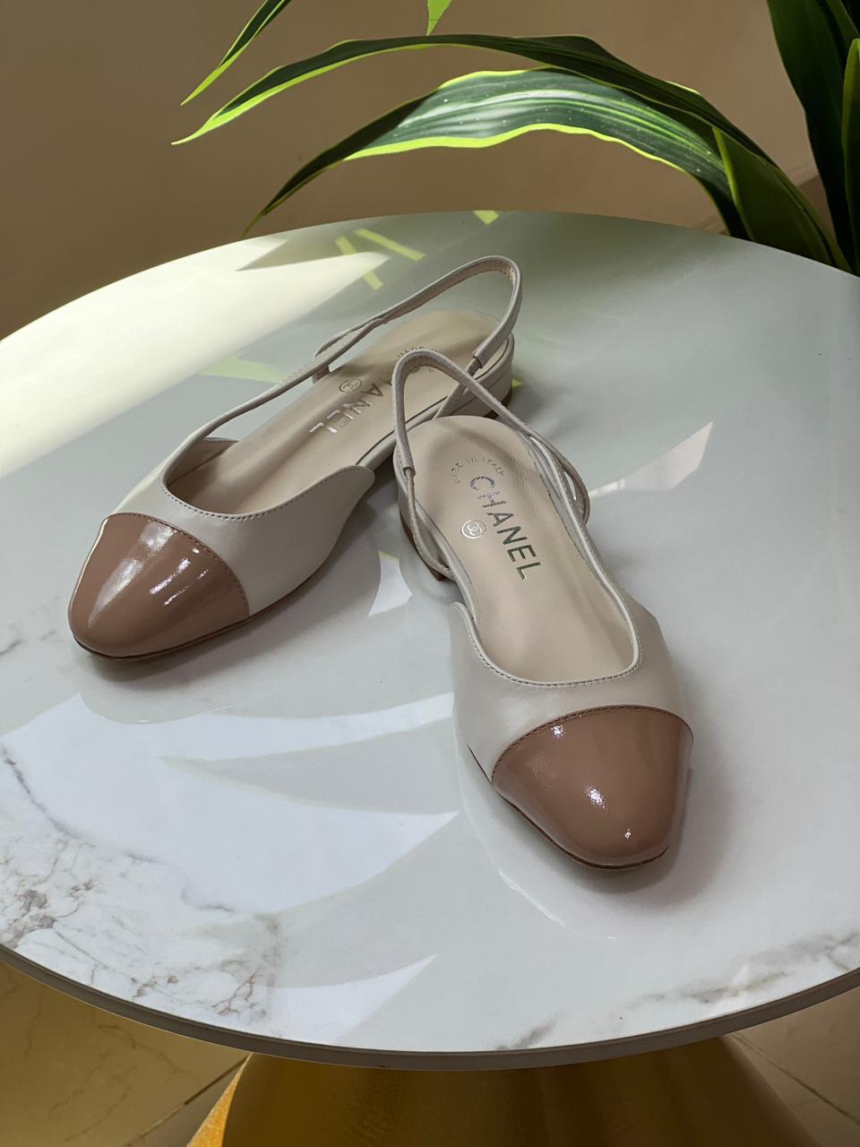 Chanel heels - low heels flat