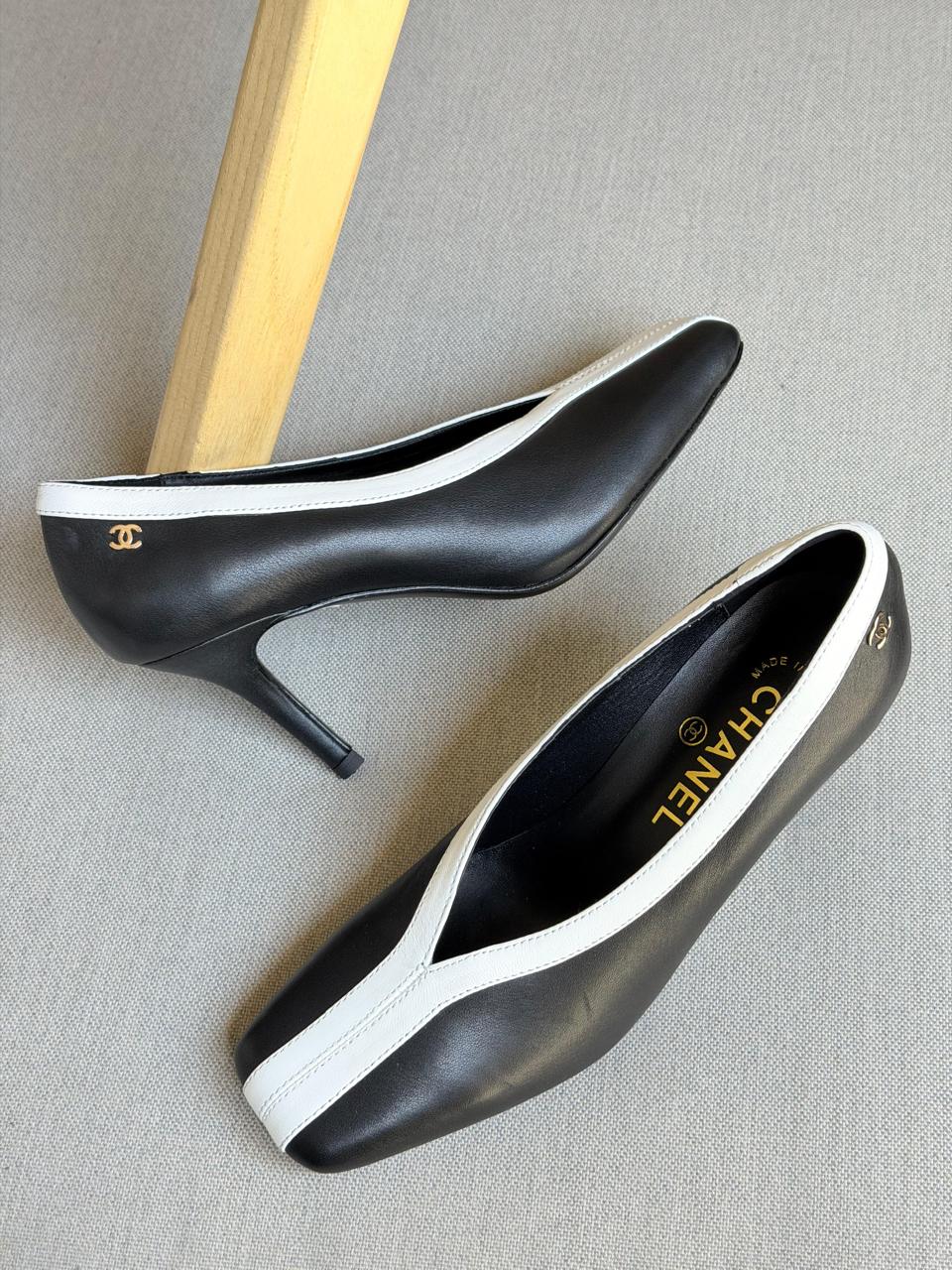 Chanel heels crocodile