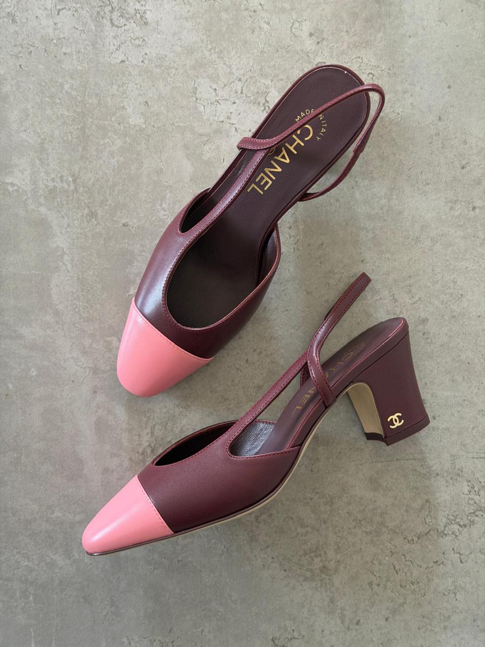 Chanel heels & chanel ballerina collection - maroon