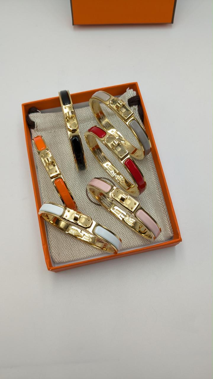 Hermes bangle - gold hardware