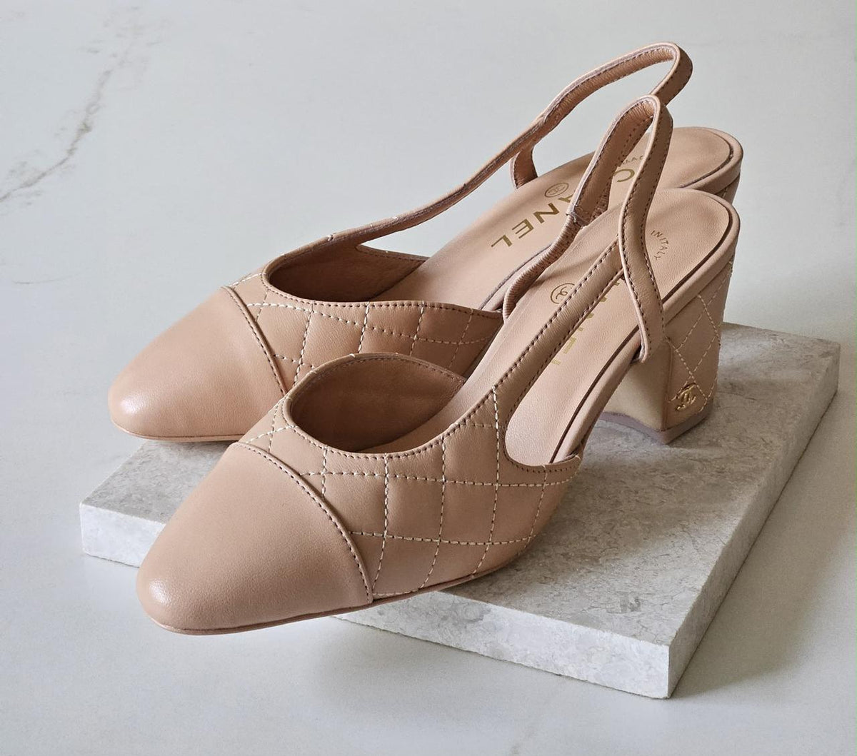 Chanel heels & Chanel ballerina - beige “heels - low heels - ballerina”