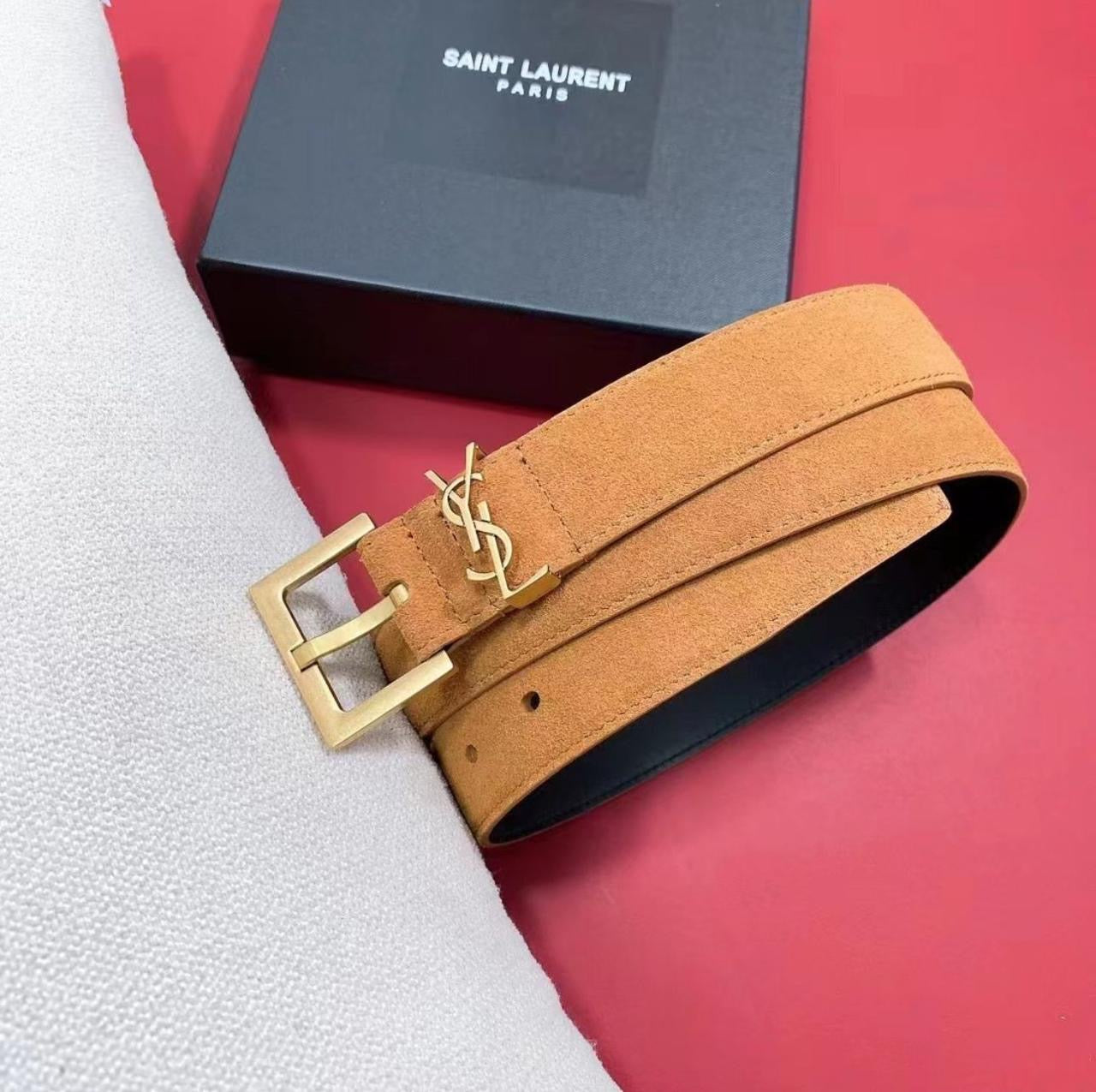 Ysl belt - suede
