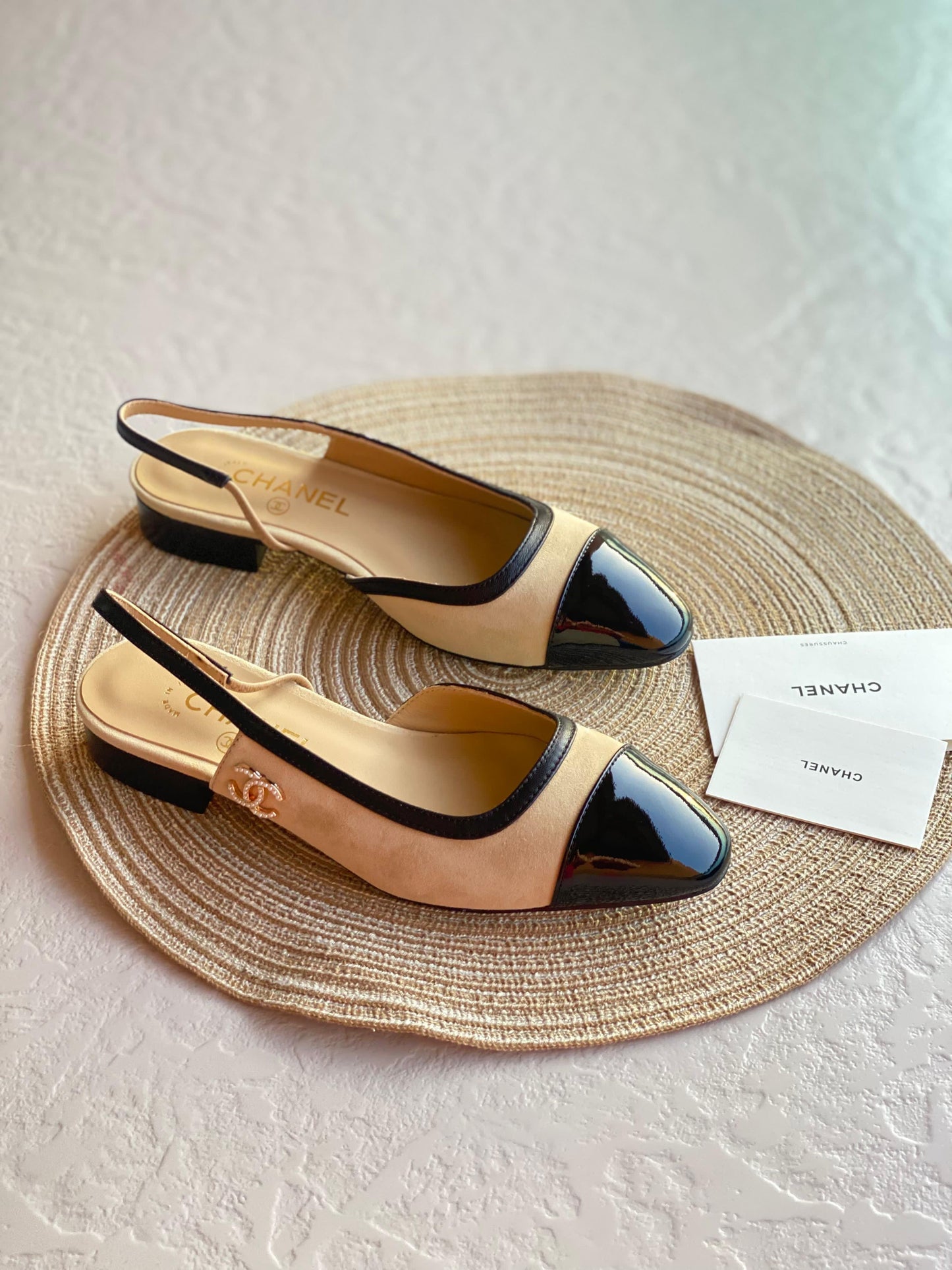 Chanel heels - low heels - flat