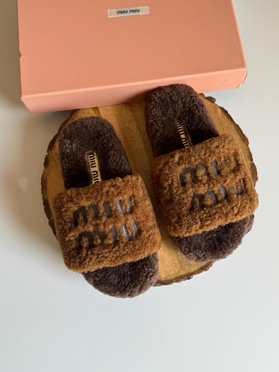 Miu miu slipper with fur