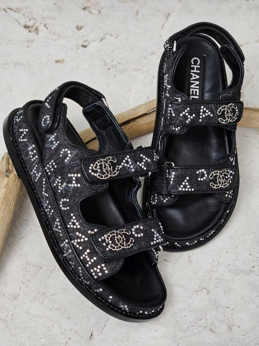 Chanel sandals.