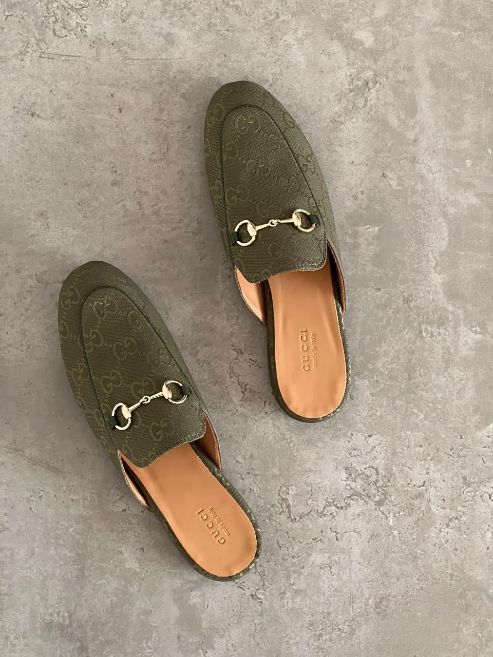 Gucci mules green