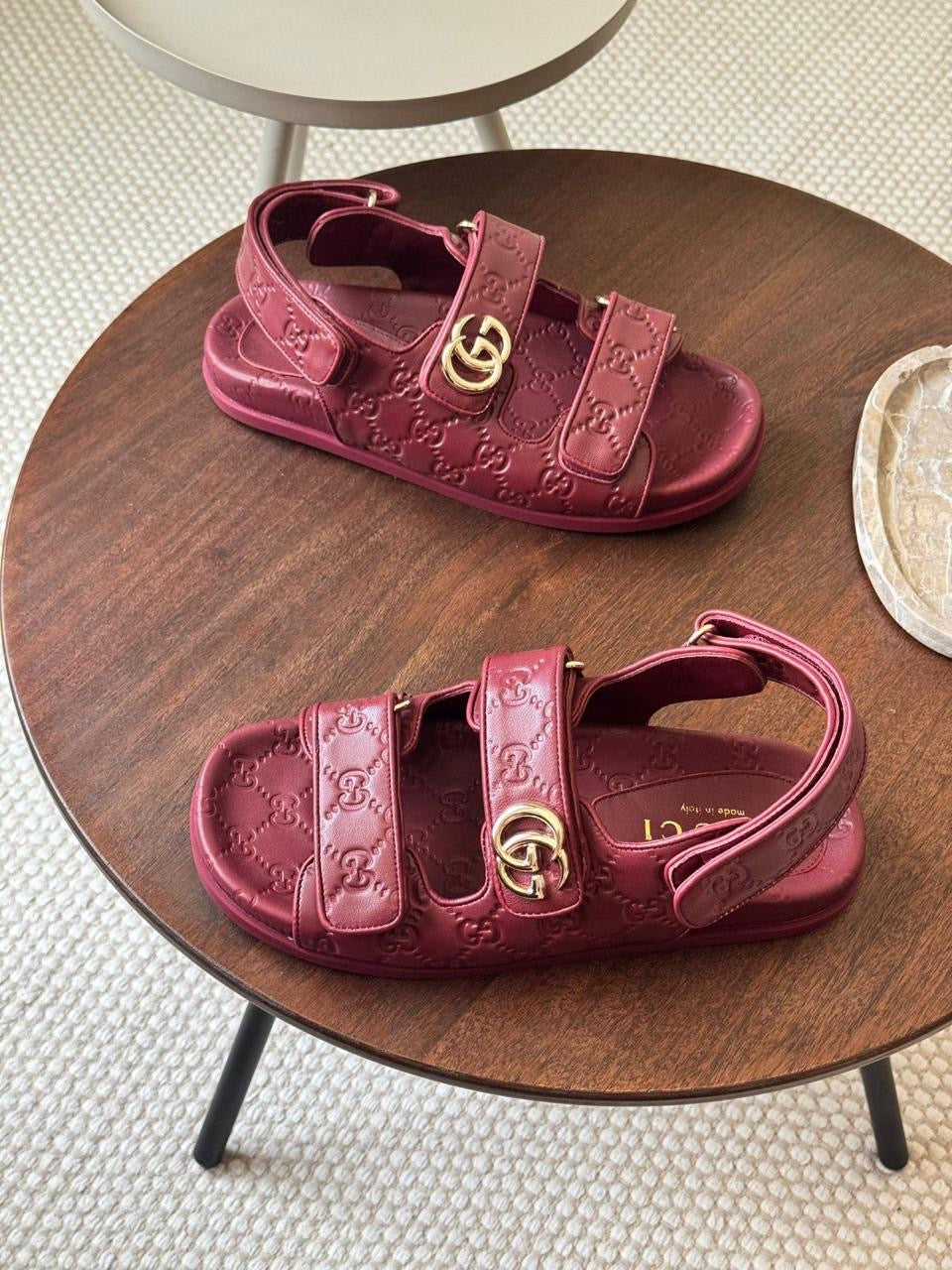 Gucci sandals.
