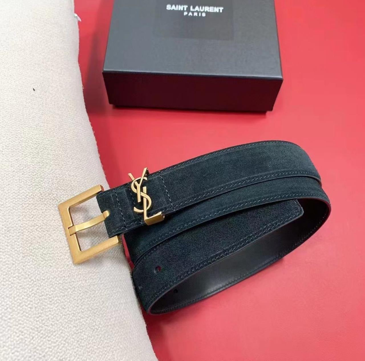 Ysl belt - suede