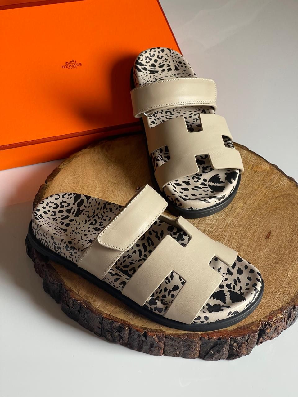 Hermes slippers zibra