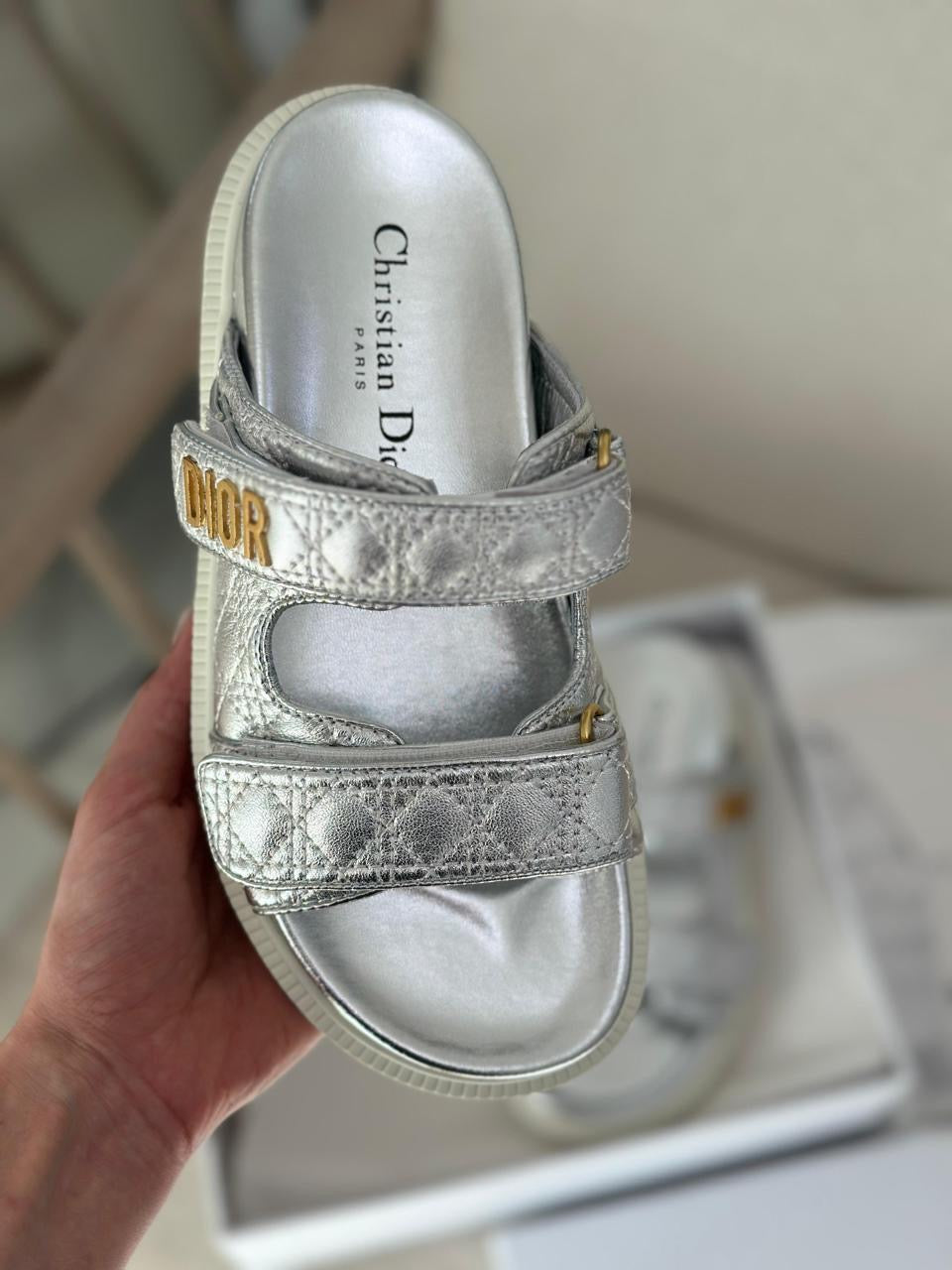 Dior slippers - silver