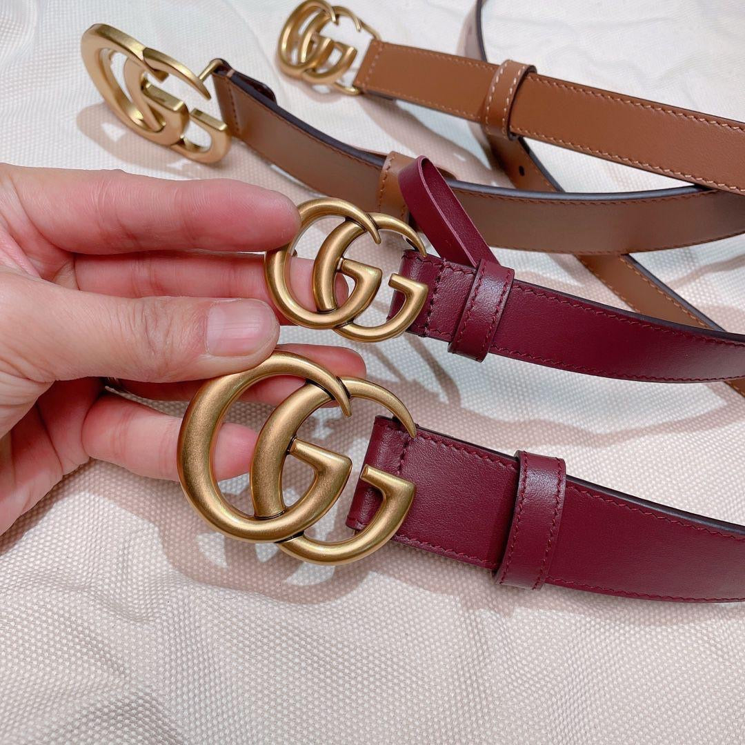 Gucci belt maroon