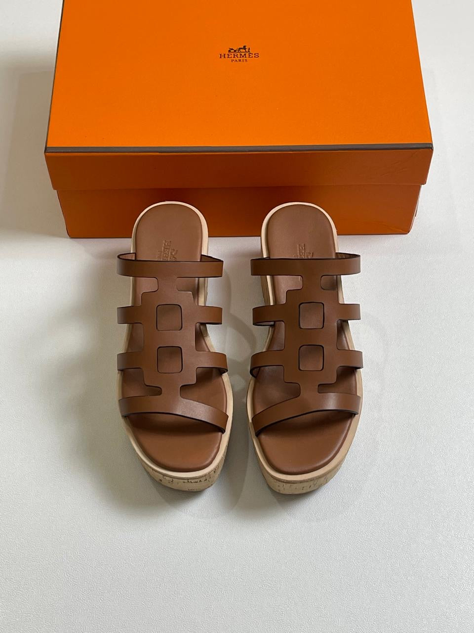 Hermes slippers - wedges