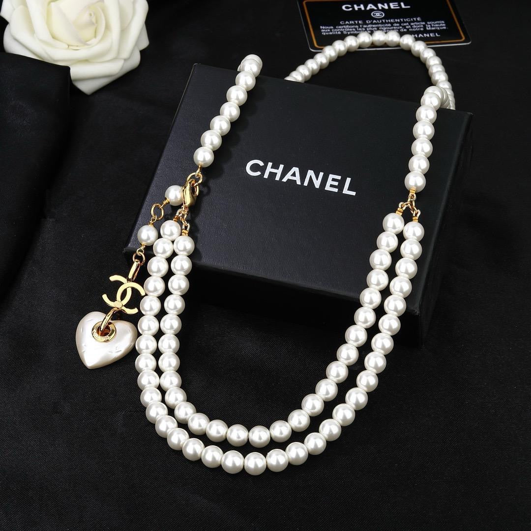 Chanel belt - pearl chain belt