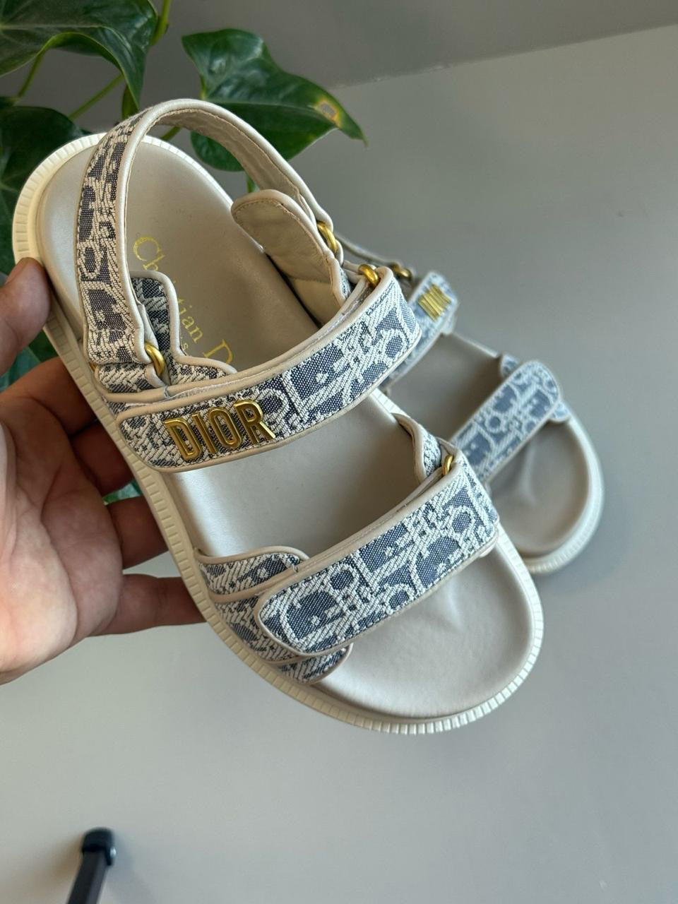 Dior sandals.