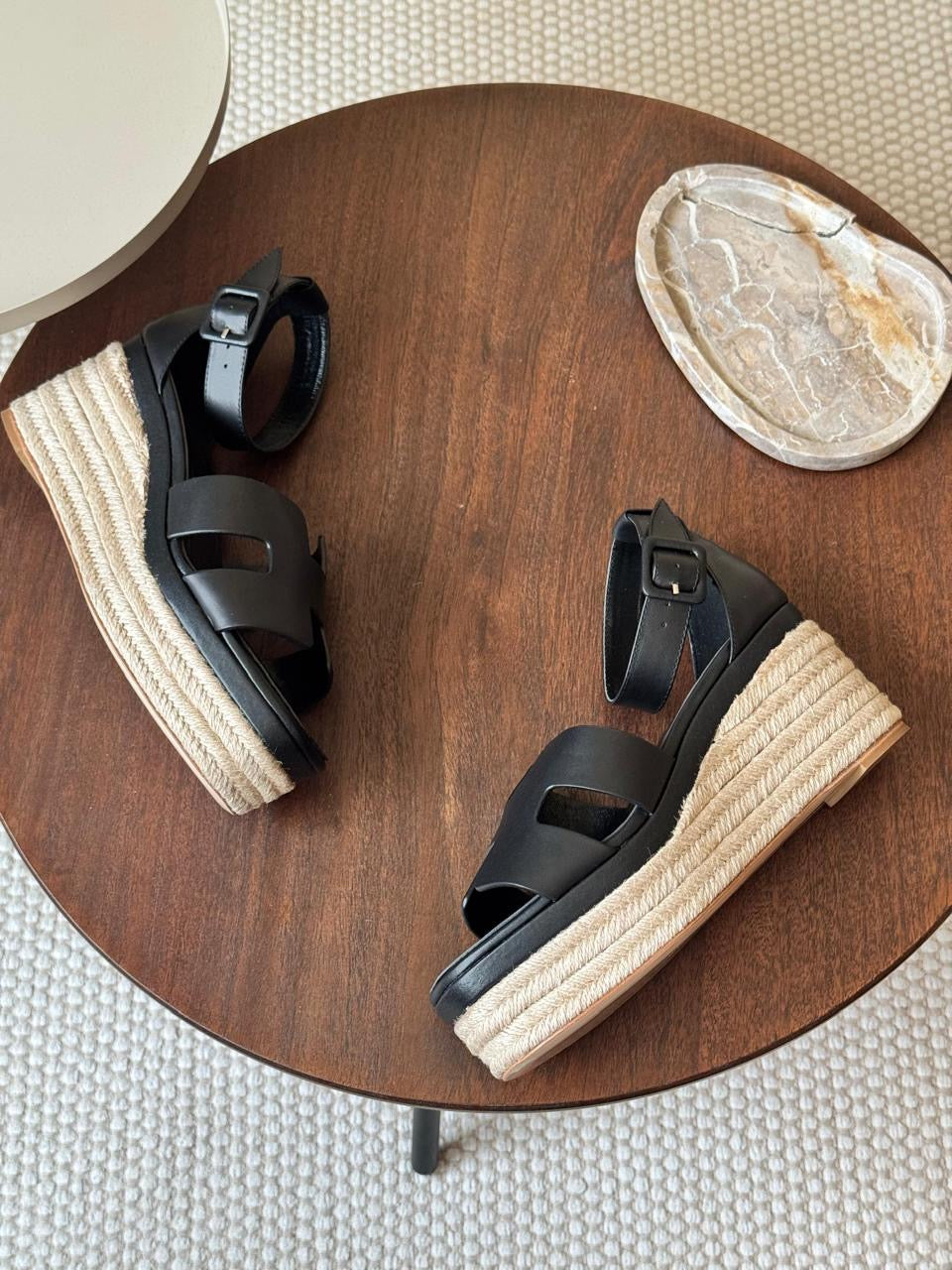 Hermes sandals heels wedges