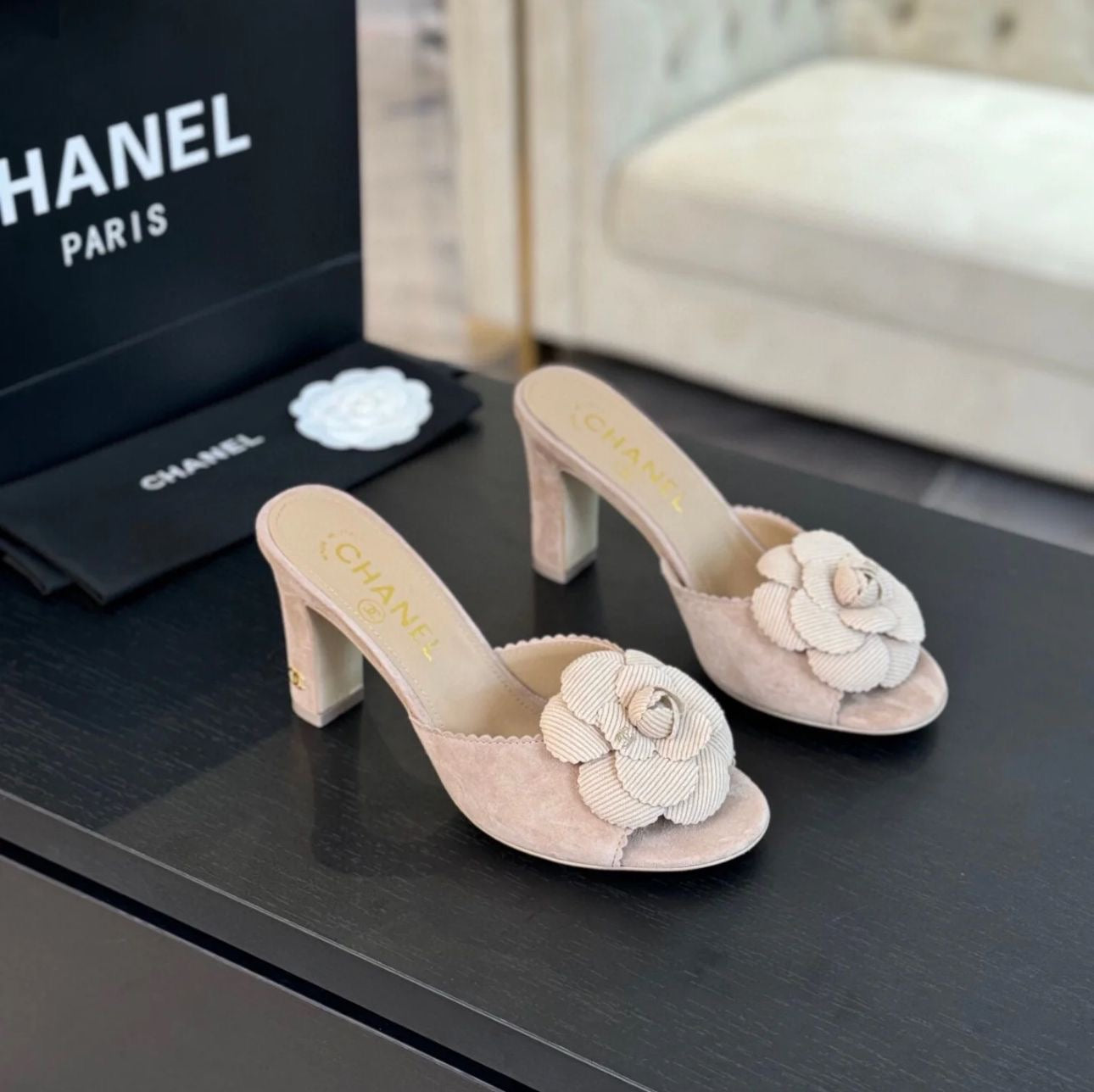 Chanel sandals heels