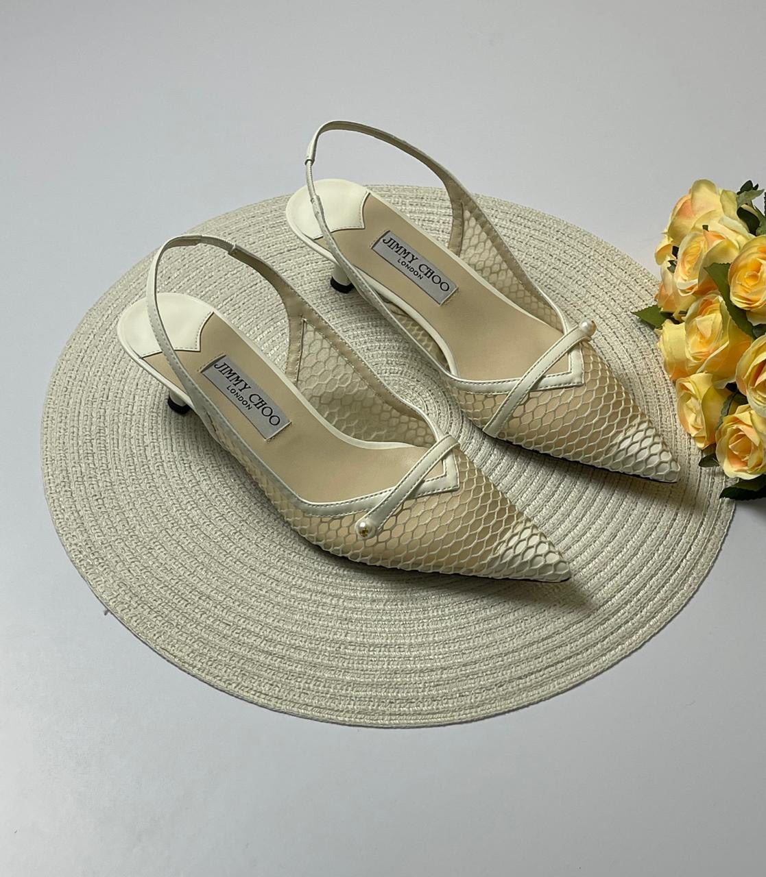 Jimmy choo heels - white