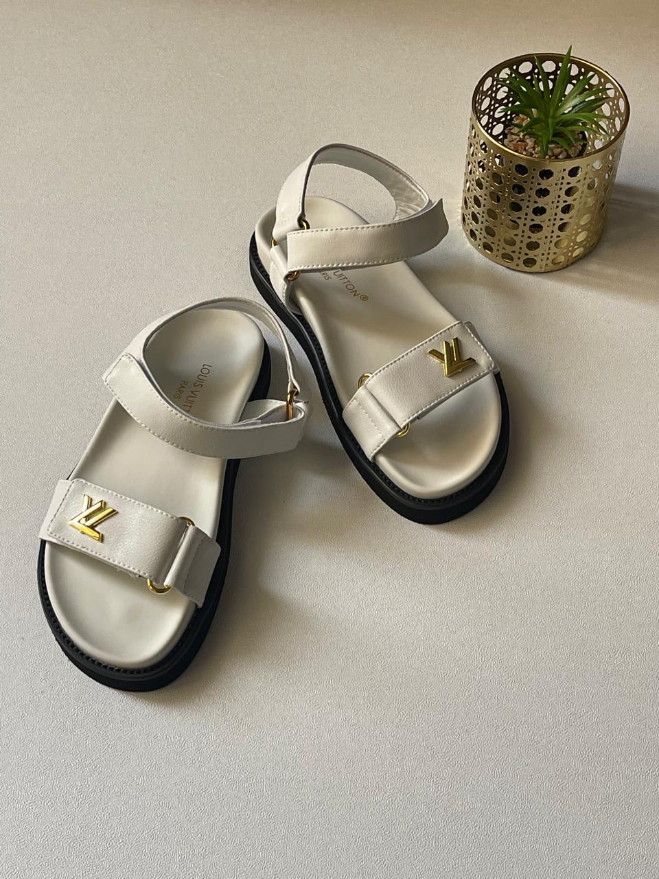 Lv sandals.