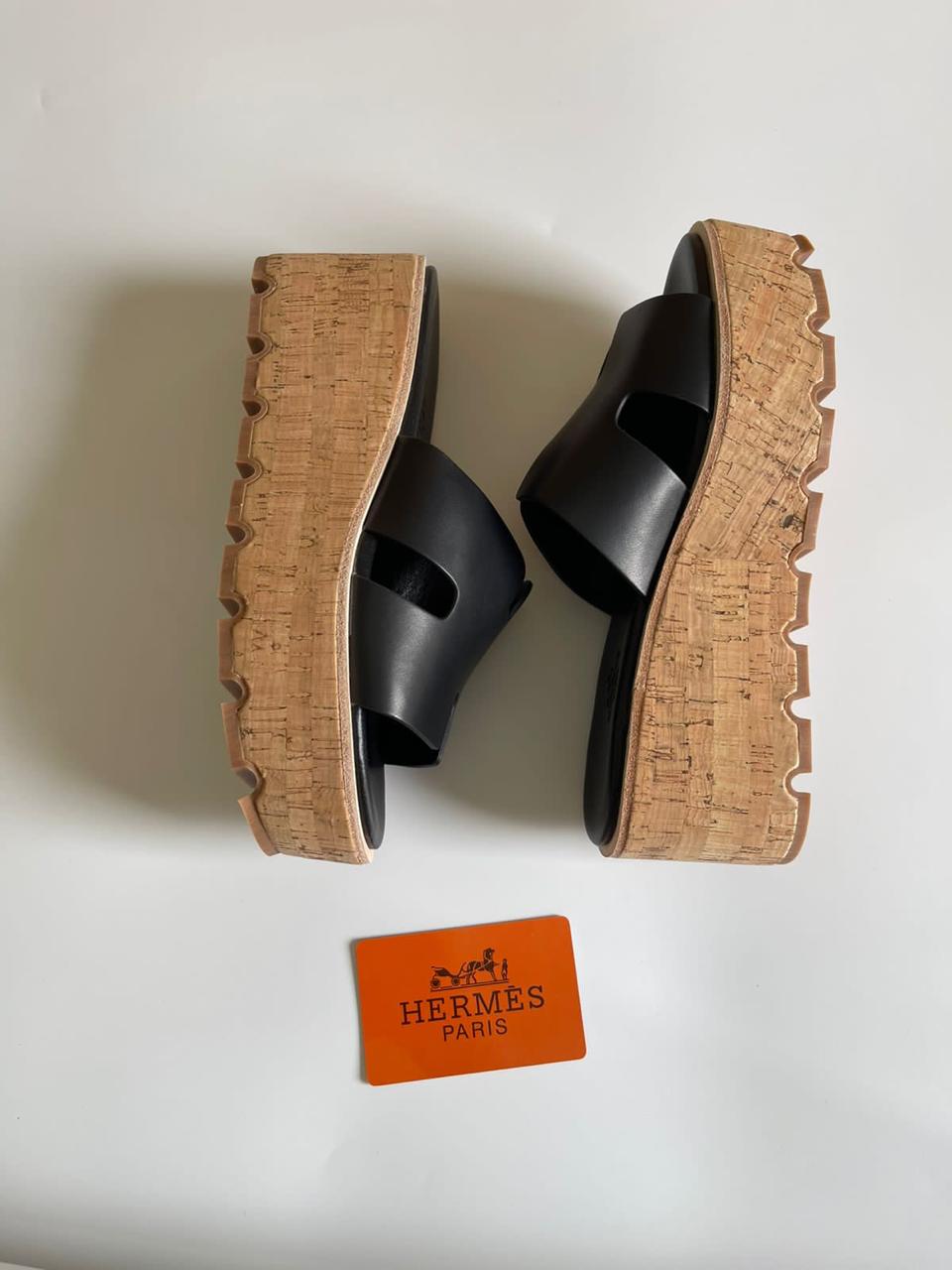 Hermes slippers- wedges