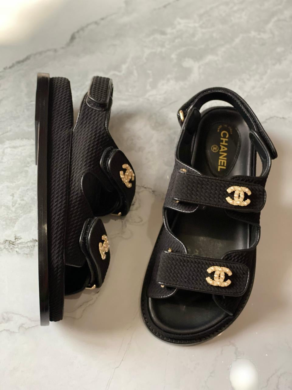 Chanel sandals.