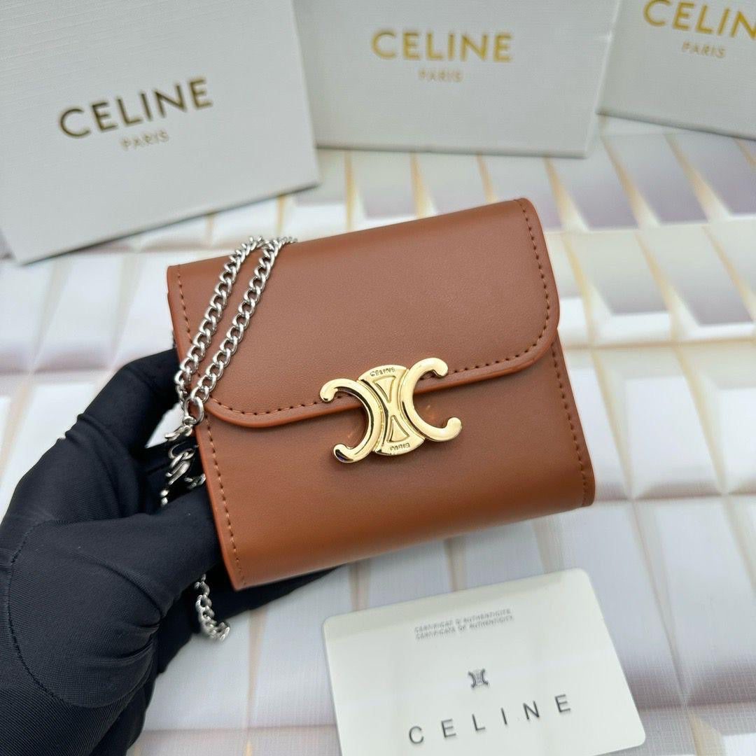 Celine wallet with chain