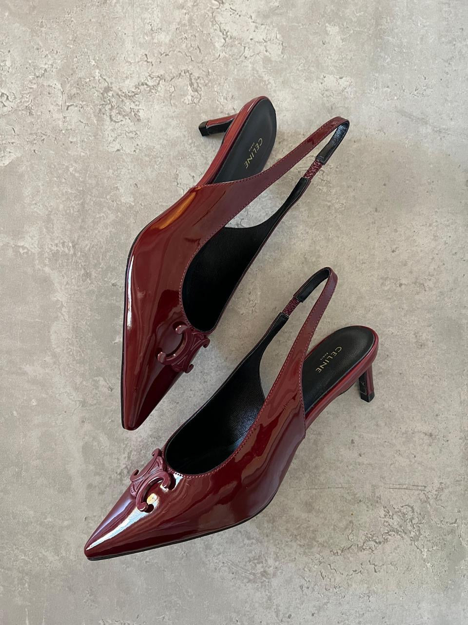 Celine heels maroon