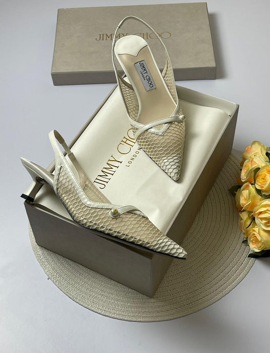 Jimmy choo heels - white