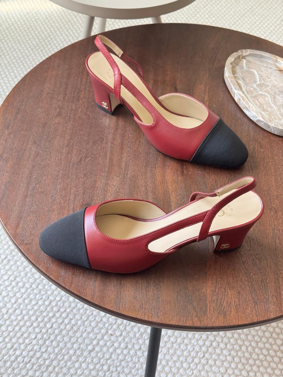 Chanel heels - red