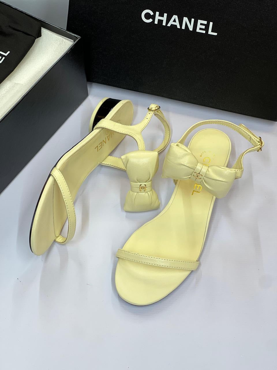 Chanel sandals.