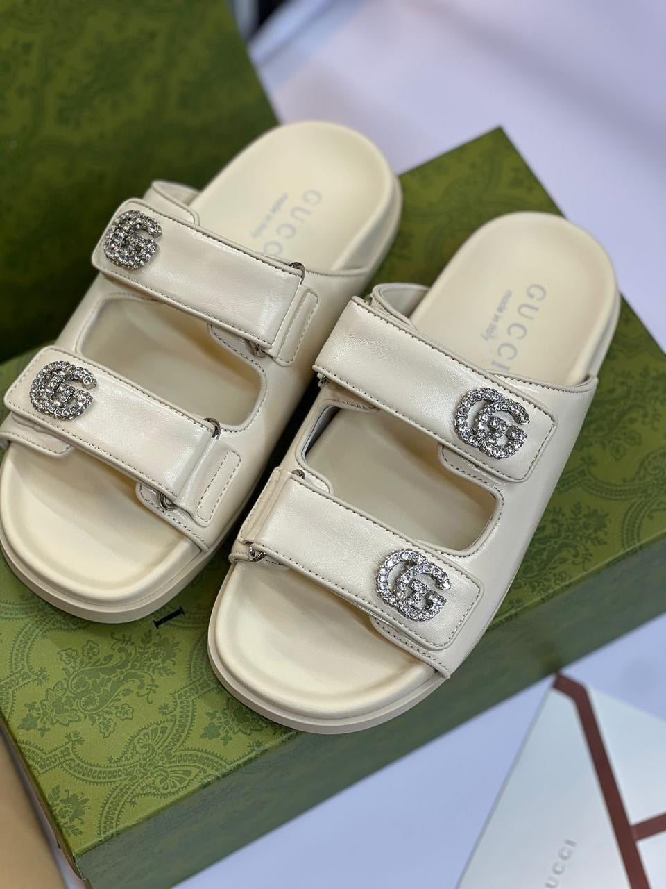 Gucci sandals.