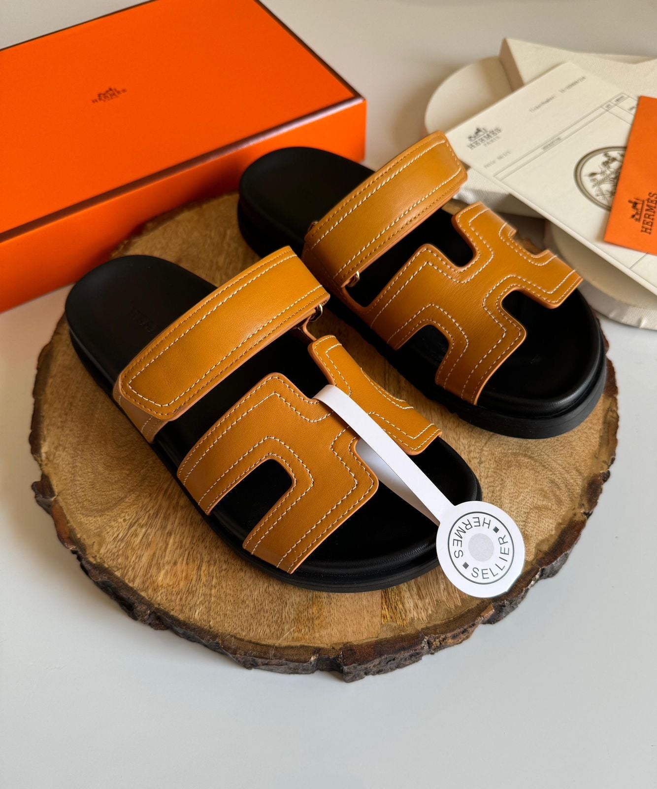 Hermes slippers chypre