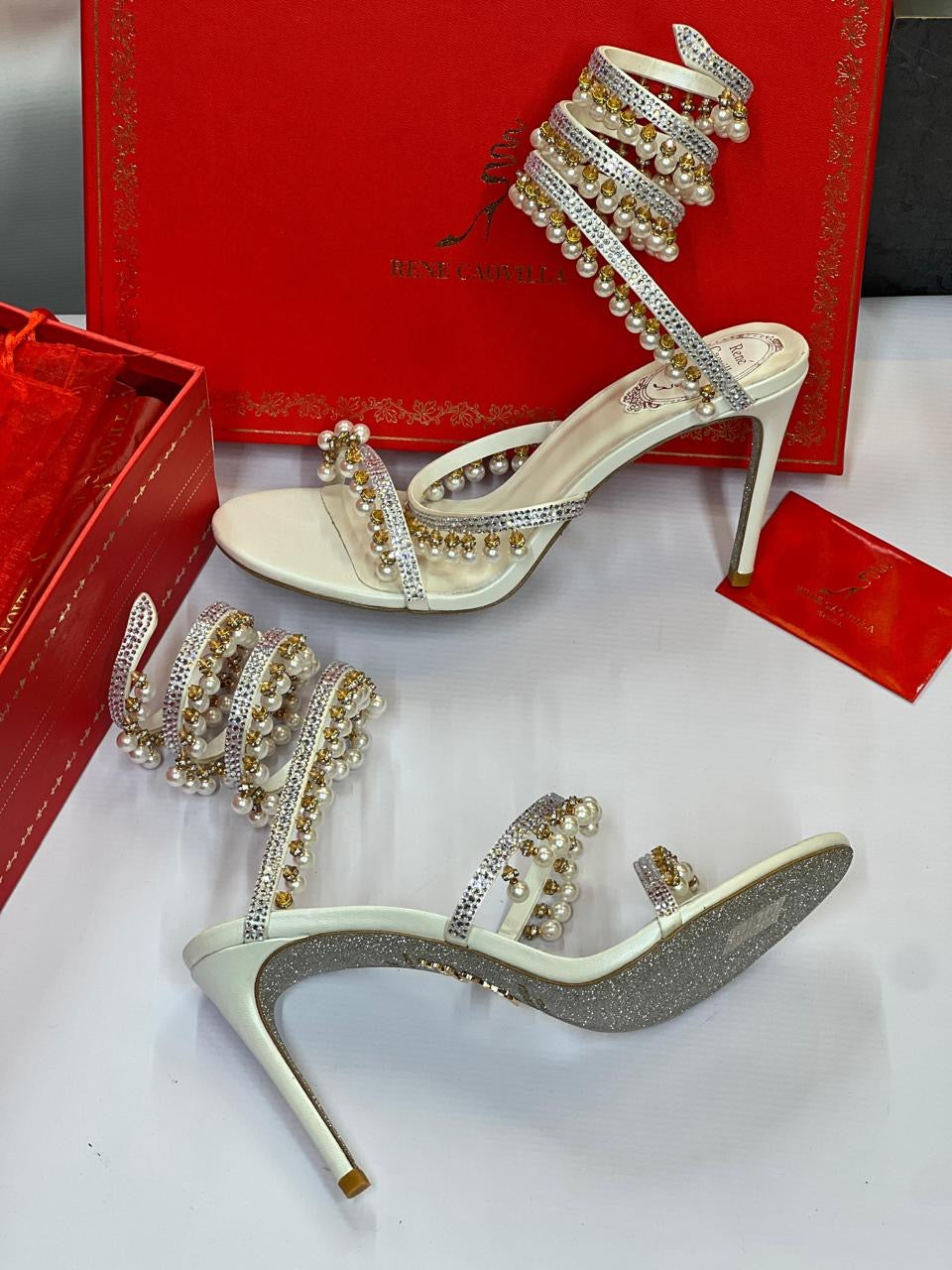Rene caovilla sandals heels